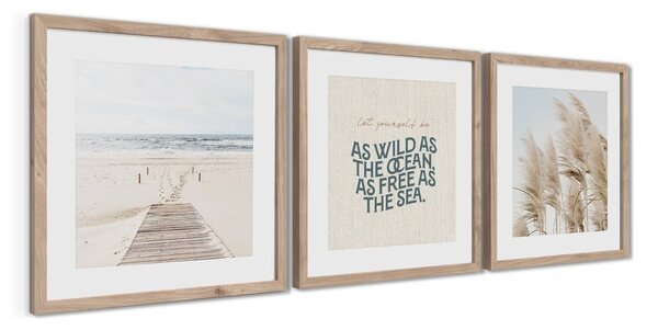 Obrazy zestaw 3 szt. 30x40 cm Seaside – Styler