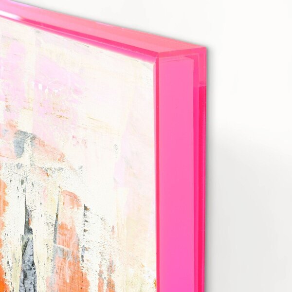 Obrazy drukowane z ręcznie malowanymi elementami na płótnie z ramą w zestawie 2 szt. 41,5x41,5 cm New Age Pink – Malerifabrikken