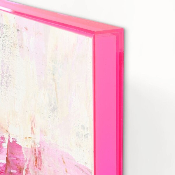 Obrazy drukowane z ręcznie malowanymi elementami na płótnie z ramą w zestawie 2 szt. 41,5x41,5 cm New Age Pink – Malerifabrikken
