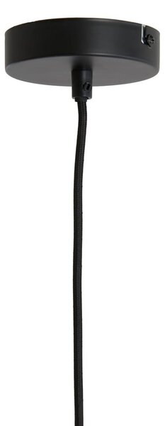 Bordowa lampa wisząca z tekstylnym kloszem ø 60 cm Malacia – Light & Living