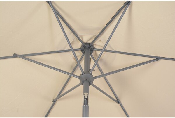 Beżowy parasol ogrodowy ø 300 cm Roja – Rojaplast