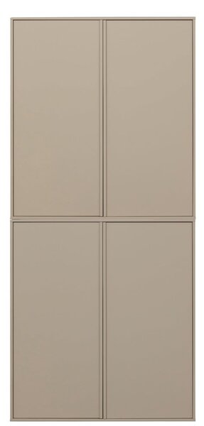 Kremowa szafa modułowa z litego drewna sosnowego 100x220 cm Daily – vtwonen