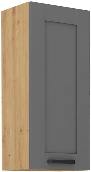 Szafka kuchenna wisząca górna LUNA 40 G-90 1F Szary/Dąb Artisan
