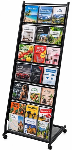 Stojak na gazety broszury reklamę R0-F53