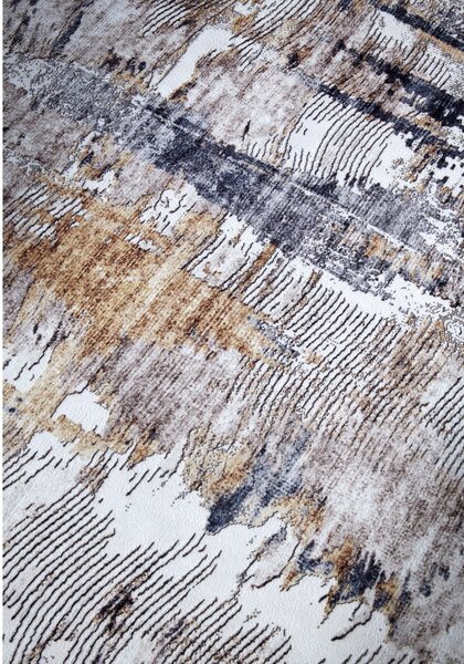 Jasnoszary dywan 80x150 cm Malard Anthracite Gold – Elle Decoration
