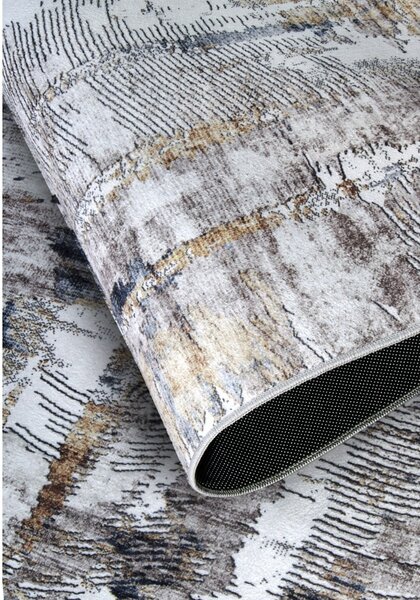 Jasnoszary dywan 80x150 cm Malard Anthracite Gold – Elle Decoration