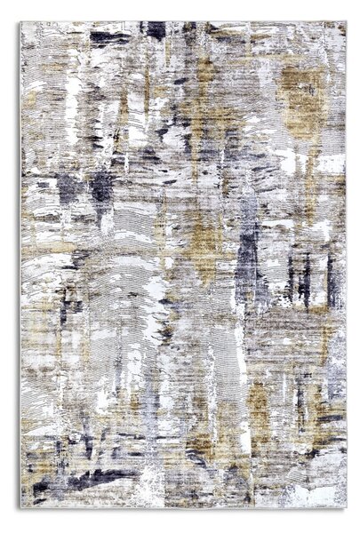 Jasnoszary dywan 80x150 cm Malard Anthracite Gold – Elle Decoration