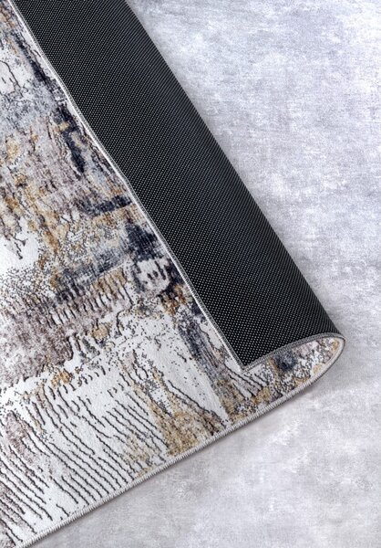 Jasnoszary dywan 80x150 cm Malard Anthracite Gold – Elle Decoration