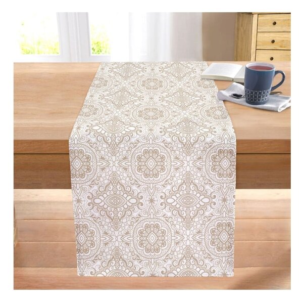 Bieżnik 40x130 cm Beige Mandala – Mila Home