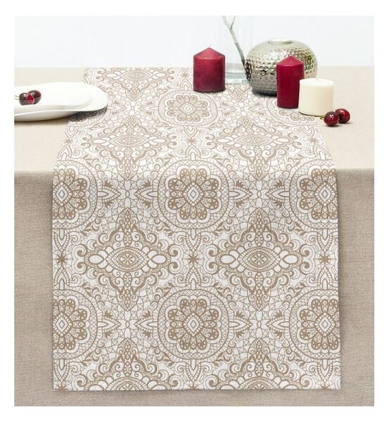 Bieżnik 40x130 cm Beige Mandala – Mila Home