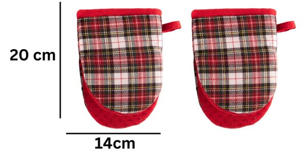 Bawełniane rękawice kuchenne zestaw 2 szt. – Tiseco Home Studio