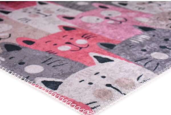 Różowy dywan dziecięcy 160x230 cm Silly Cats – Vitaus