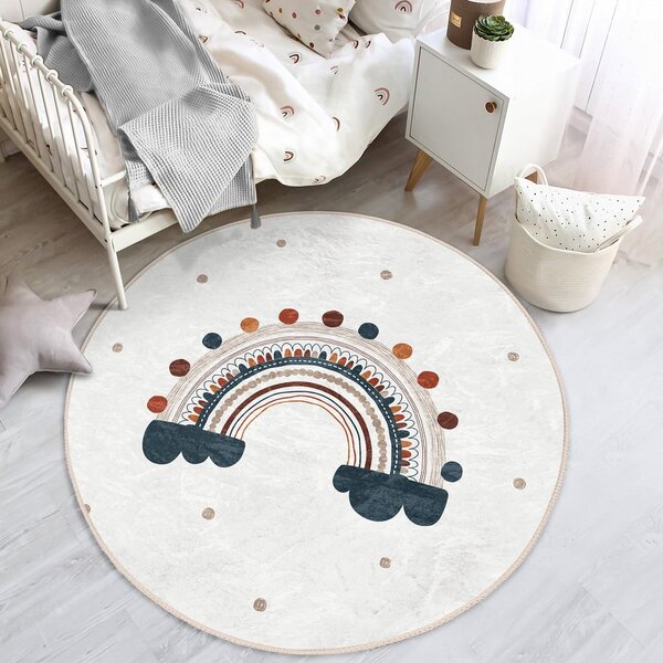 Kremowy dywan dziecięcy ø 80 cm Comfort – Mila Home
