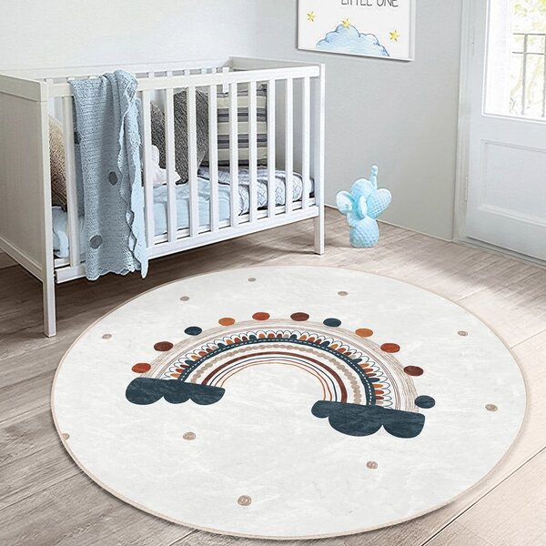 Kremowy dywan dziecięcy ø 80 cm Comfort – Mila Home