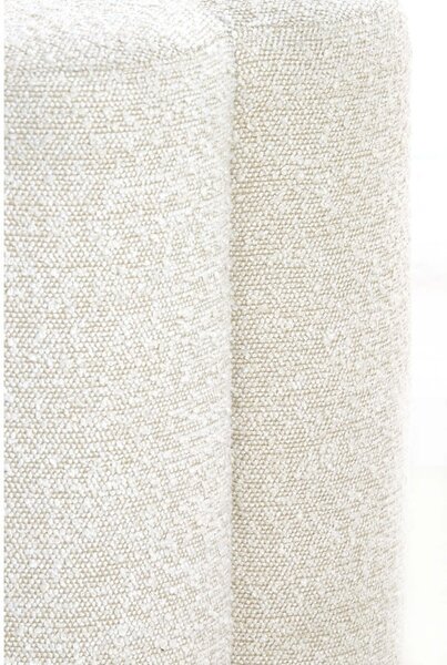 Kremowy puf z materiału bouclé Nalani – Light & Living