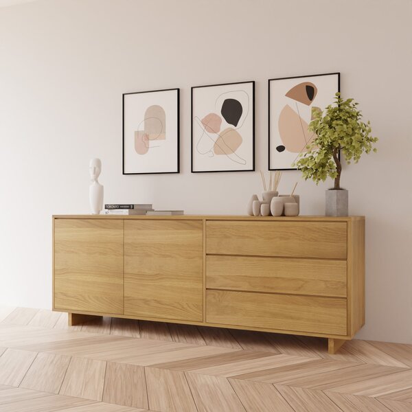 Komoda Fierra Loft II obszerna komoda do domu i biura, komoda do salonu