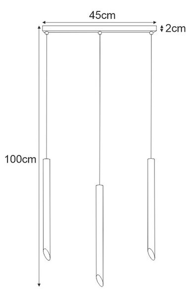Lampa wisząca sople nad wyspę - S789-Bortox