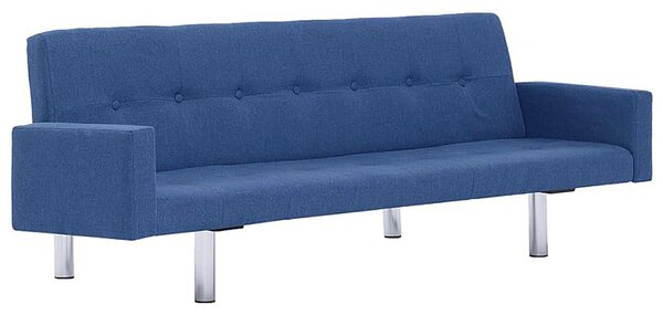 Rozkładana sofa Nesma z podłokietnikami - niebieska