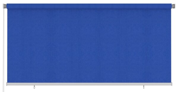 Roleta zewnętrzna, 300x140 cm, niebieska, HDPE
