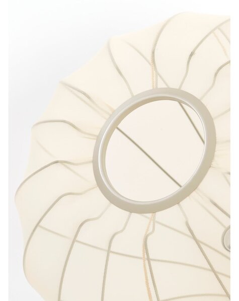 Beżowa lampa wisząca z tekstylnym kloszem ø 50 cm Elati – Light & Living