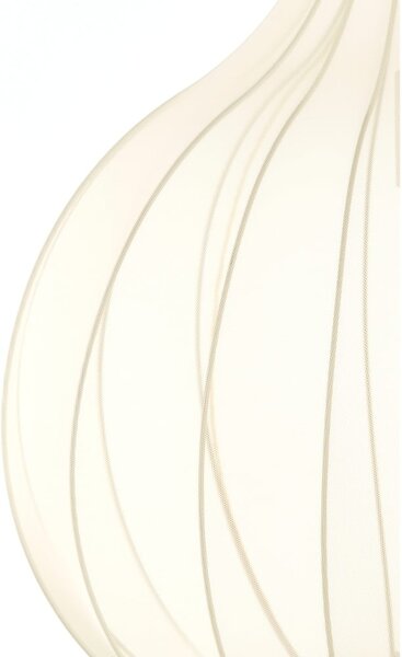 Beżowa lampa wisząca z tekstylnym kloszem ø 50 cm Elati – Light & Living