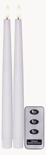 Komplet świec LED z funkcją timera i pilotem Flame Slim, 2 elem
