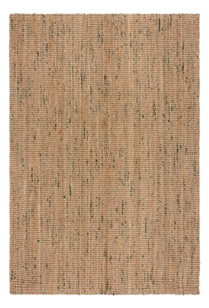Zielono-naturalny dwustronny dywan z juty tkany ręcznie 120x170 cm Jute Boucle Green – Flair Rugs