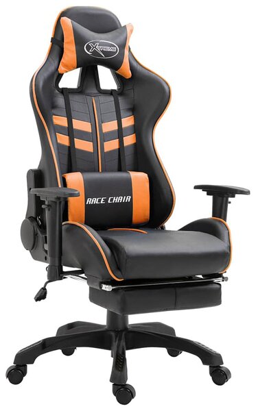 Pomarańczowy ergonomiczny fotel gamingowy - Triston
