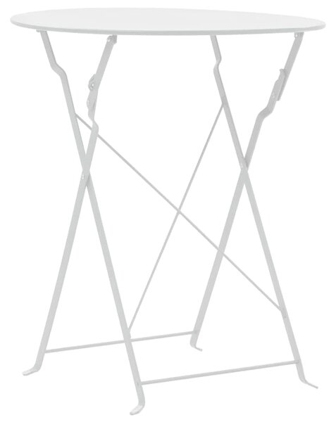 Zestaw białych metalowych mebli ogrodowych F2-R48