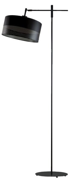 Lampa stojąca podłogowa przegubowa regulowana z abażurem walec 30cm SALIX