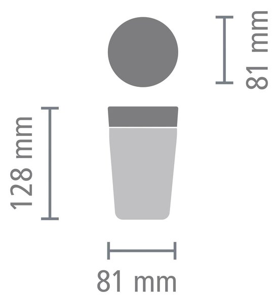 Jasnoszary kubek termiczny 200 ml Make & Take – Brabantia