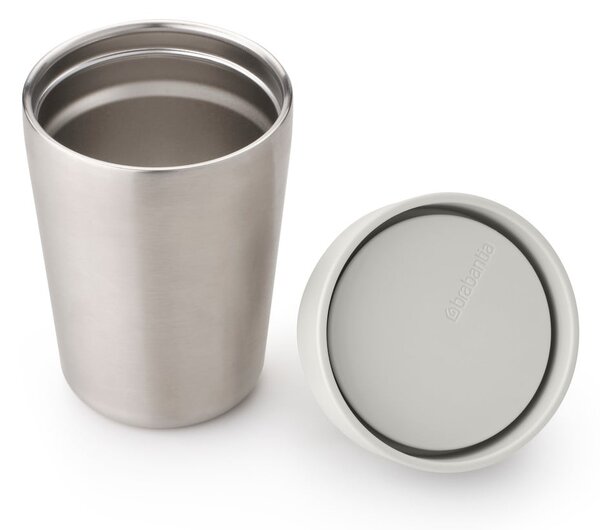 Jasnoszary kubek termiczny 200 ml Make & Take – Brabantia