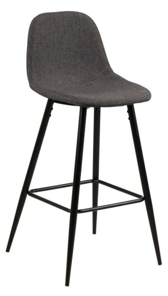 Szare tapicerowane hokery zestaw 2 szt. (wysokość siedziska 65 cm) Wilma – Actona