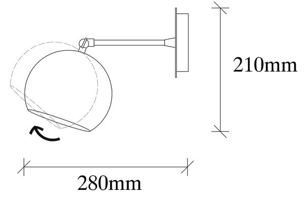 Kinkiet w kolorze brązu ø 15 cm Stiva – Opviq lights
