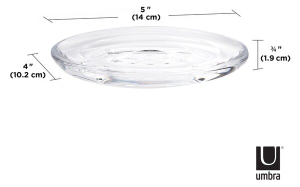 Plastikowa mydelniczka Droplet – Umbra