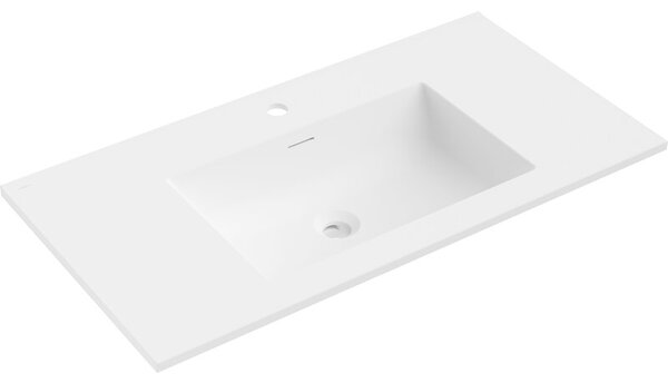 Mexen Otis umywalka wpuszczana w blat 91 x 46,5 cm, biała mat - 25189001