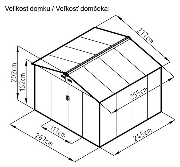 Domek ogrodowy Archer D – Rojaplast