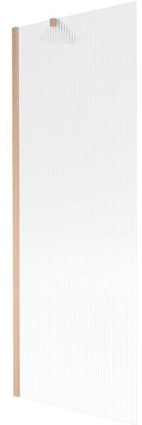 Mexen Next parawan nawannowy 1-skrzydłowy 70 x 150 cm, prążki, miedź szczotkowana - 895-070-000-00-09-65