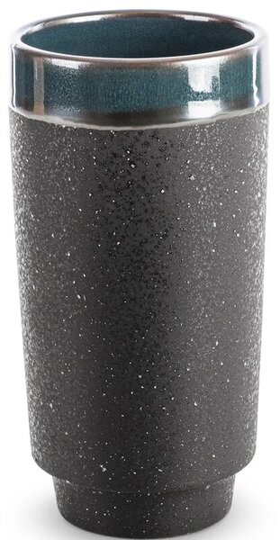 Wazon EUROFIRANY Hani 01 13 x 25 cm Czarno-zielony