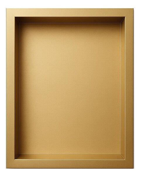 Półka łazienkowa wnękowa HYDROSAN IGA-GL-45X30X10 Złoty szczotkowany 45x30x10 cm
