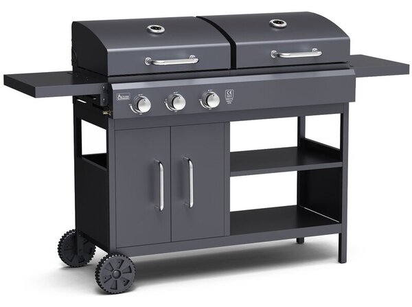 Grill ogrodowy gazowo-węglowy ACTIVA Combo III