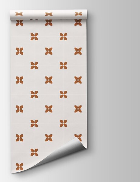 Fototapeta Wzór z małych brązowych kwiatków, Fototapety Geometryczne, Popularne Fototapety, t01066v1 - Tapeko.pl