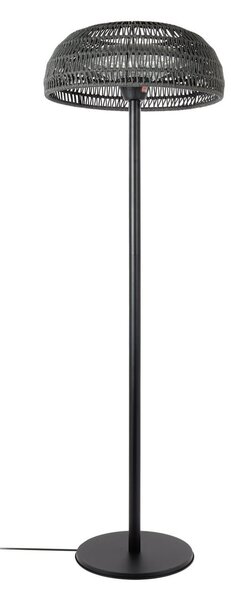 Grzejnik stojący Calenza, czarny, 200 cm, 3 stopnie, IP44 – Lucande Lucande, Calenza, czarny, metal, nowoczesny