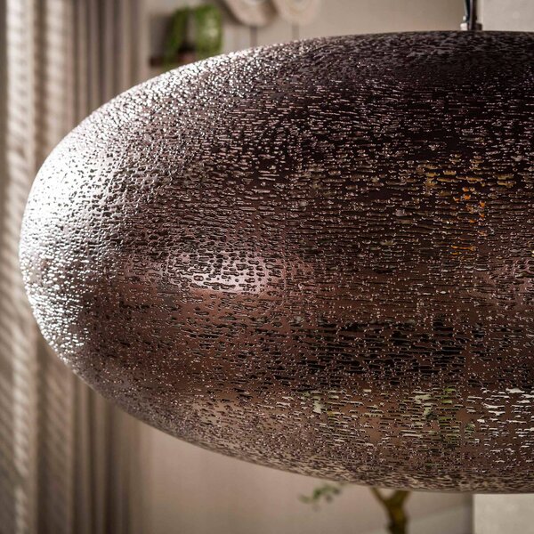 ZIJLSTRA Lampa wisząca Cielo, możliwość ściemniania, miedziany, salon / jadalnia, metal, antyczny