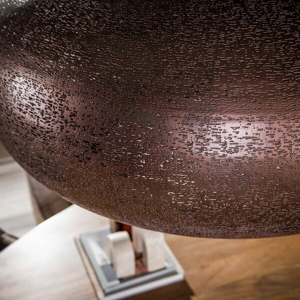ZIJLSTRA Lampa wisząca Cielo, możliwość ściemniania, miedziany, salon / jadalnia, metal, antyczny