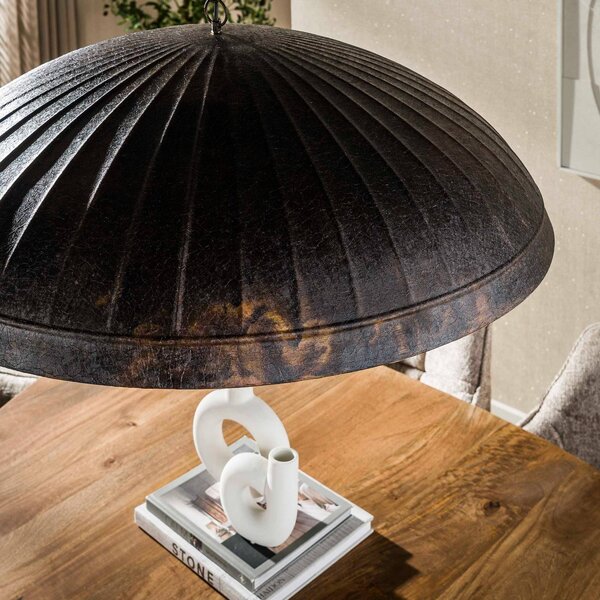 ZIJLSTRA Lampa wisząca Guard, możliwość ściemniania, brązowy / rdzawy, salon / jadalnia, metal, dworkowy / rustykalny
