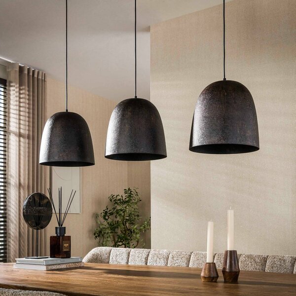 ZIJLSTRA Lampa wisząca Nova, możliwość ściemniania, czarny, salon / jadalnia, metal, skandynawski