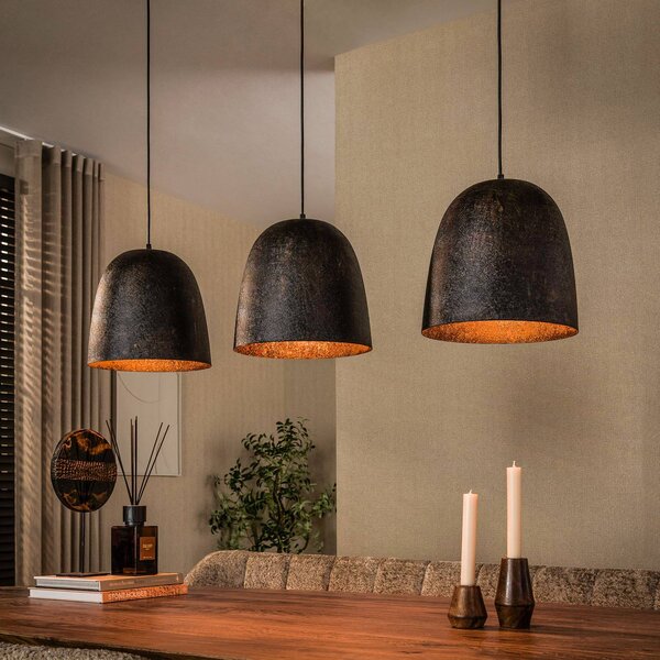 ZIJLSTRA Lampa wisząca Nova, możliwość ściemniania, czarny, salon / jadalnia, metal, skandynawski