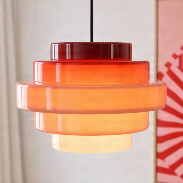 Lampa wisząca Filo ALDEX, możliwość ściemniania, czerwony, salon / jadalnia, szkło, skandynawski
