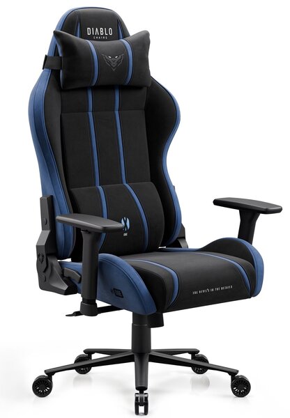 Fotel gamingowy materiałowy Diablo X-One 2.0 King Size, Night Blue